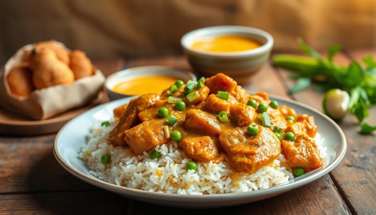 riz au poulet et curry